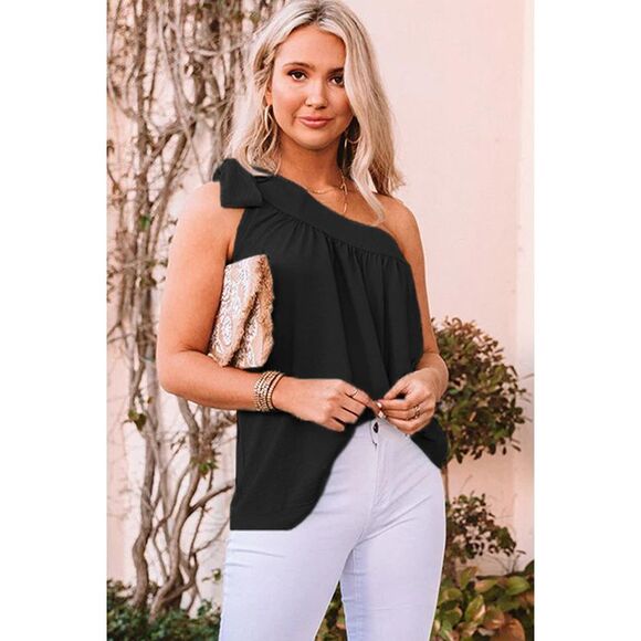 Azura Exchange Tie On Shoulder Sleeveless Top - Picture 6 of 8